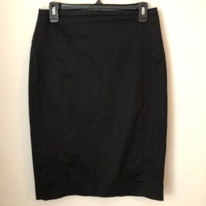 Black pencil skirt